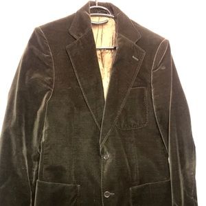Suede John Varvatos Jacket dark olive.